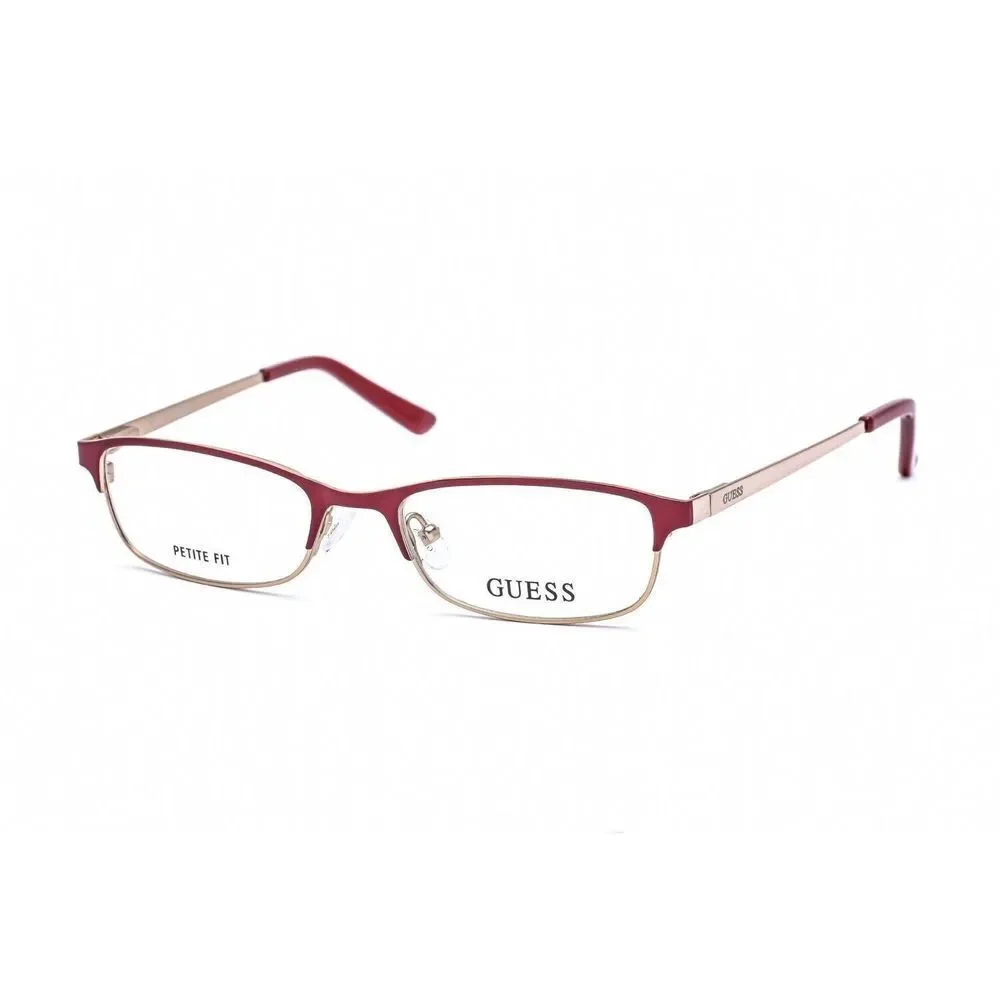 NWT GUESS 2544 52072 Red/Gold Eyeglasses